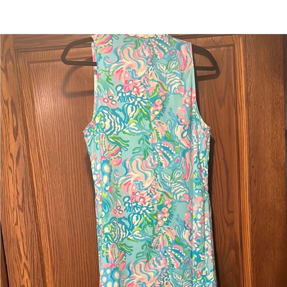 Lilly Pulitzer Blue and Pink Mini Dress-size 10 - Picture 2 of 9